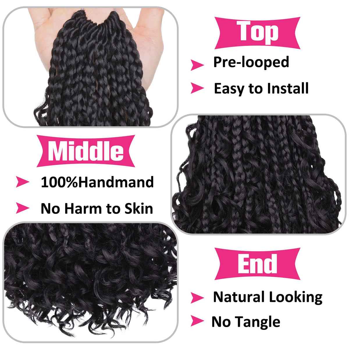 Union Beauty pre-looped crochet hair provides quick, beginner-friendly installation.
