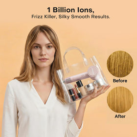 UNIORANGE magnetic diffuser attachment demonstrates versatile styling with even heat.