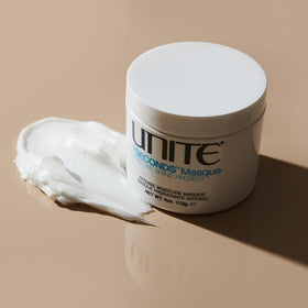 UNITE 7SECONDS Masque cream texture closeup highlights rich moisturizing formula.