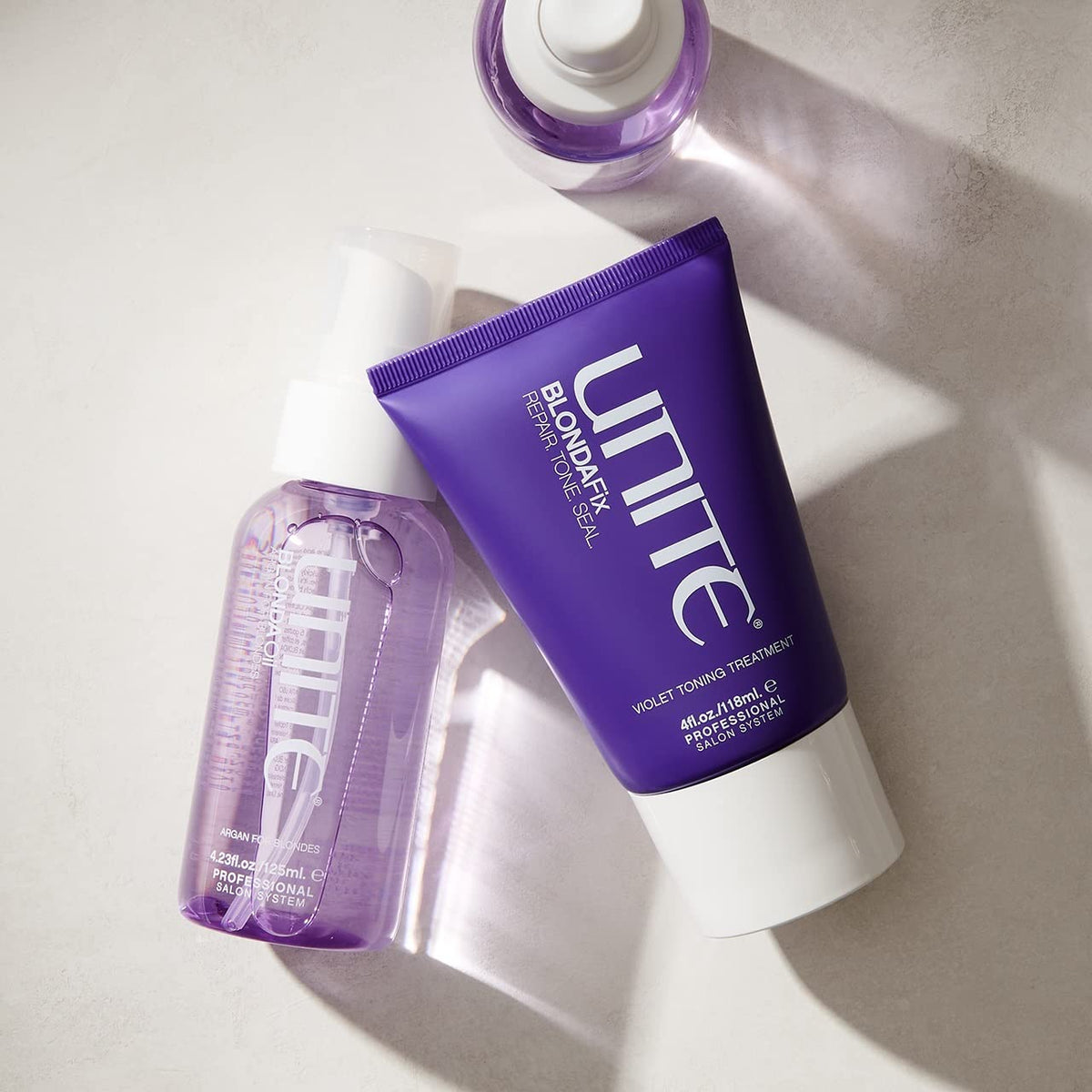 UNITE BLONDA Fix applied to damp hair for 5 10 minutes during treatment