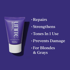 BLONDA Fix applying violet pigment to neutralize brass for cooler blonde tones