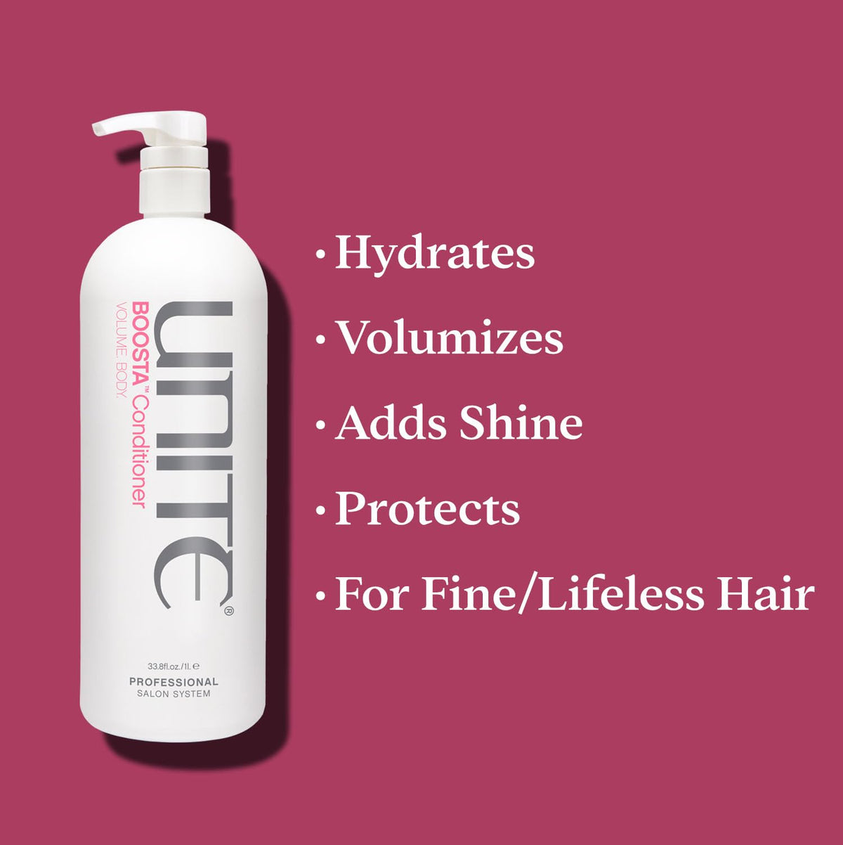 Applying BOOSTA shows root lift and long-lasting body