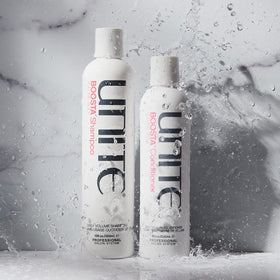 Creamy BOOSTA conditioner texture delivering hydration without weighing down