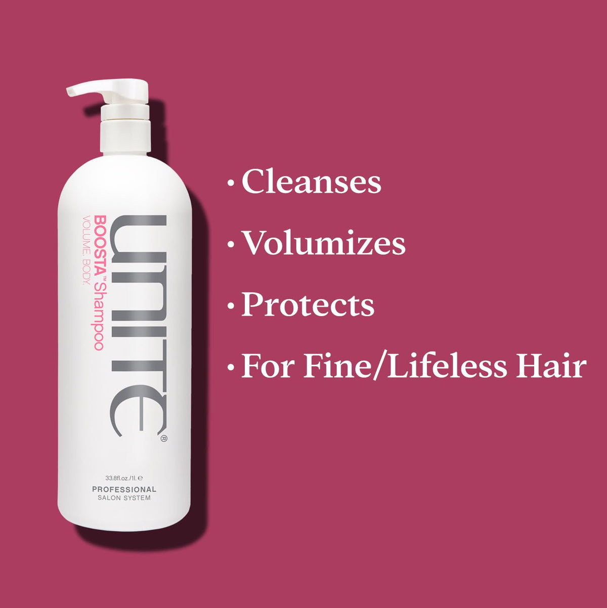 UNITE BOOSTA Shampoo coconut banana scent enhances mood while cleansing hair