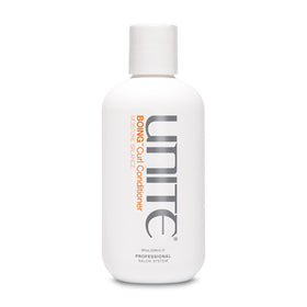 UNITE BOING Curl Conditioner bottle on display for hydrated curls