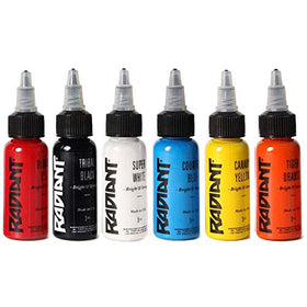 United Tattoo Supply Radiant 6-color set in blood red for bold lines and shading