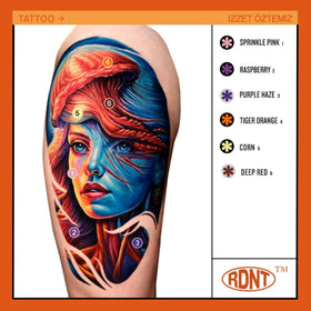 United Tattoo Supply Radiant 6-color set in country blue for cool tones