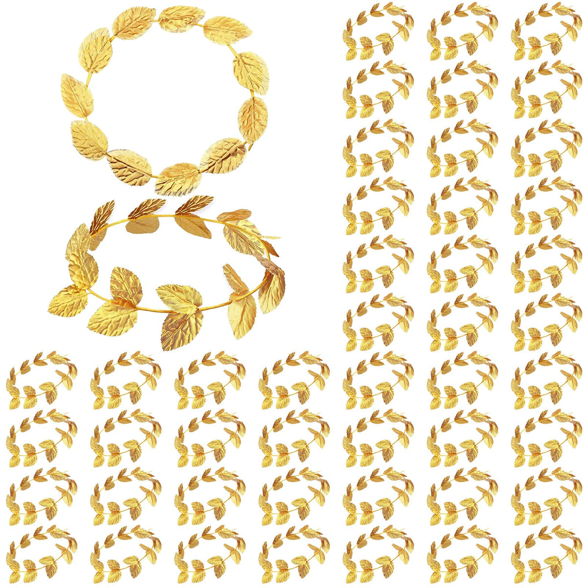 Unittype gold laurel crown 24-piece package for versatile cosplay and gifting