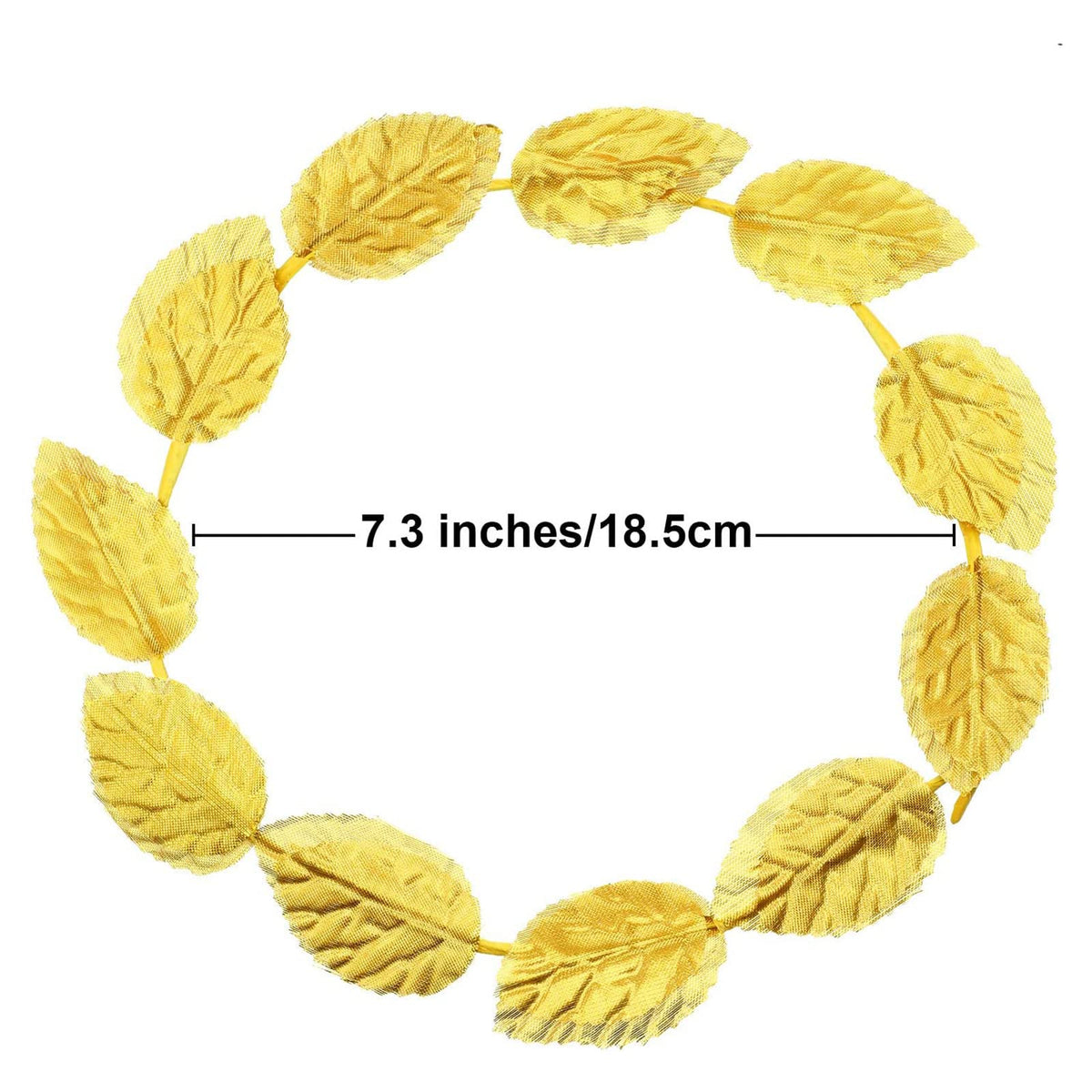 Unittype gold Laurel Crown on head showcases regal cosplay potential