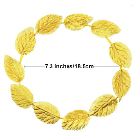 Unittype gold Laurel Crown on head showcases regal cosplay potential