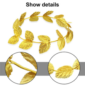 Unittype gold leaf crown closeup reveals delicate detailing and finish