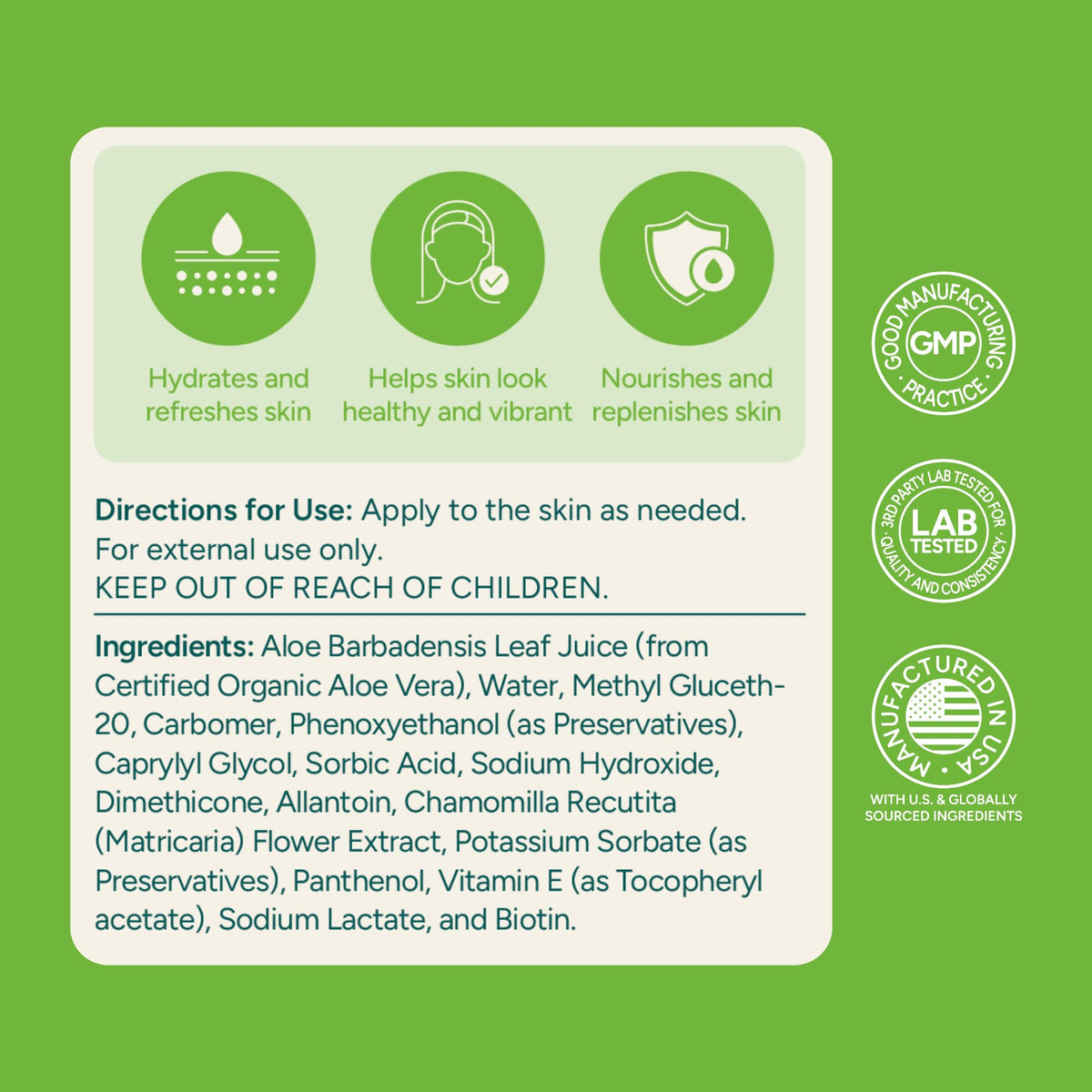 Univera Aloe in the Raw sun-care showcase suggests a simple after-sun routine.