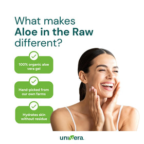 Univera Aloe in the Raw fragrance-free formula appeals to sensitive skin types.