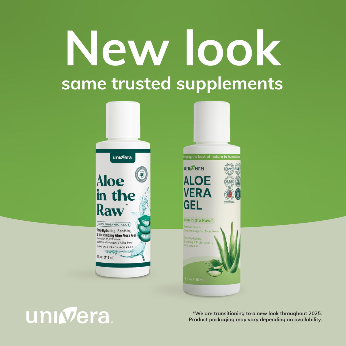 Univera Aloe in the Raw gel closeup shows pure organic texture for quick absorption.