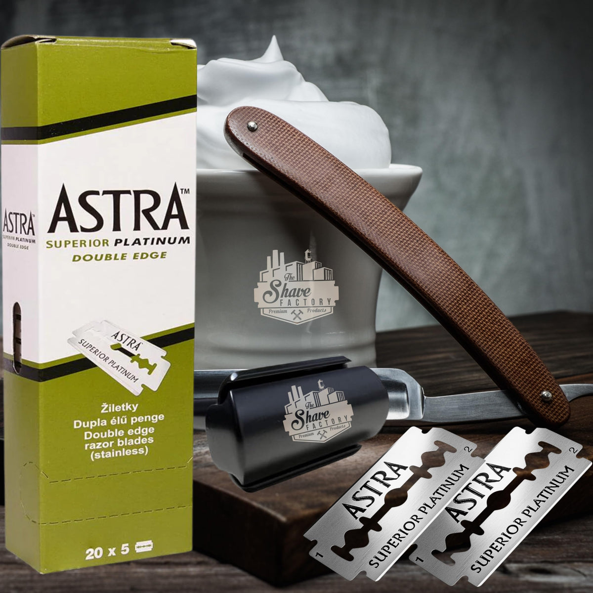 Universal-fit blades compatible with classic razors for flexible grooming routines.