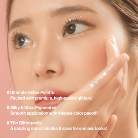 UNLEASHIA Glitterpedia glitter formula delivers festive sparkle with minimal fallout.