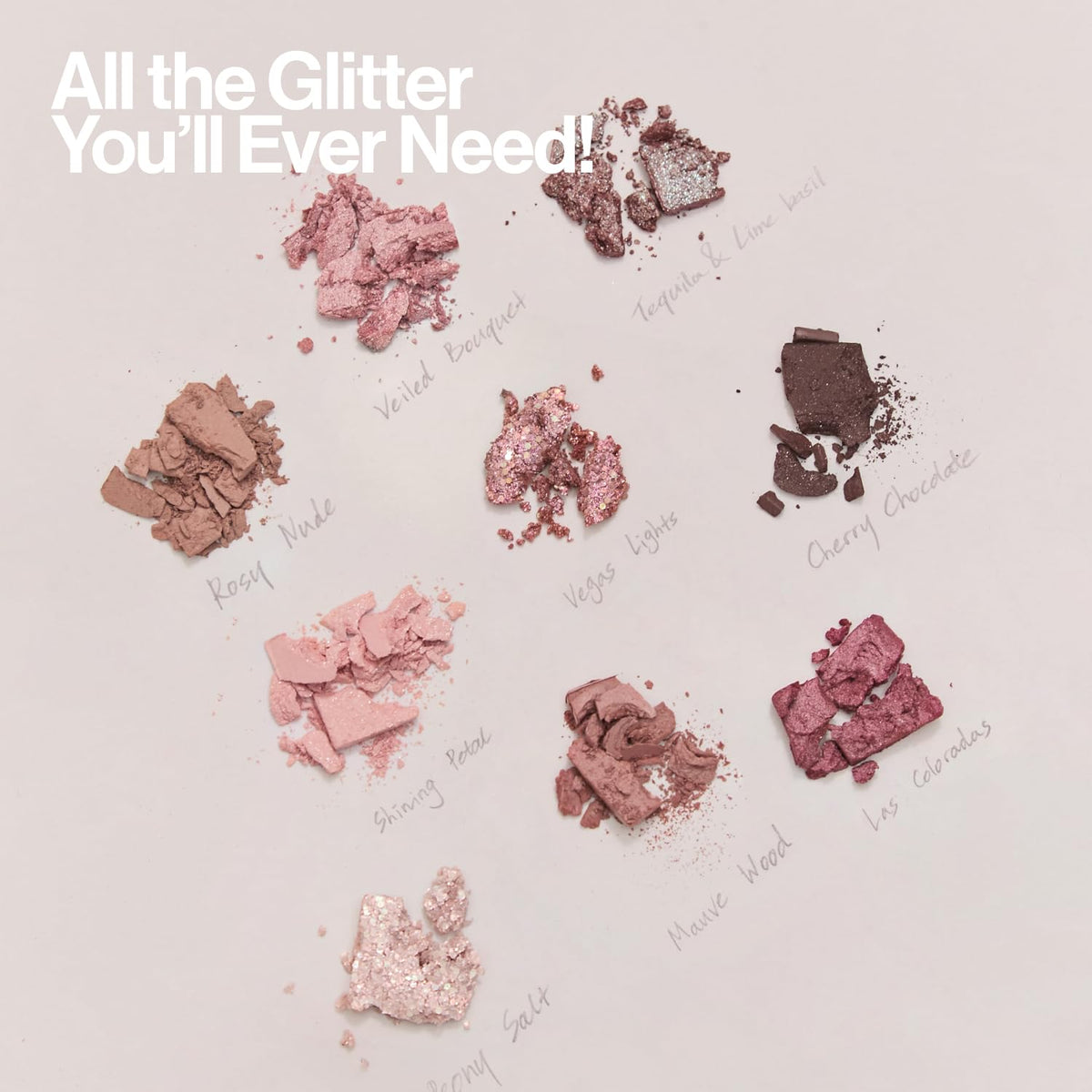 UNLEASHIA Glitterpedia No.5 Dusty Rose pan offers a soft romantic base