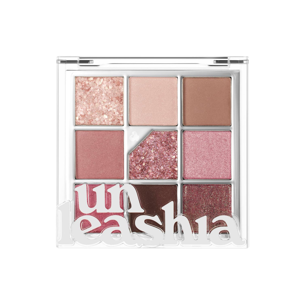 UNLEASHIA Glitterpedia palette front cover shows versatile day to night looks