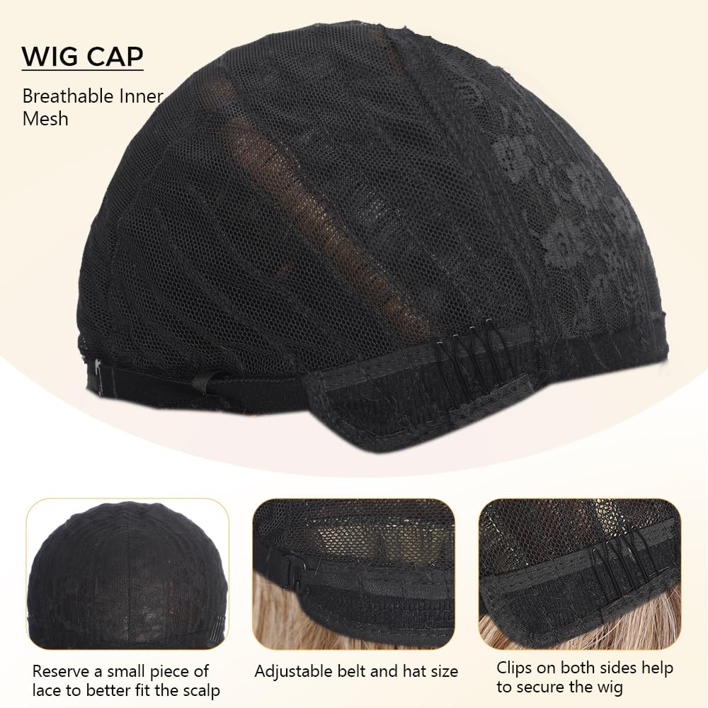 UNNYMGER Easy wear cap with adjustable bands for secure fit.