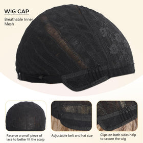 UNNYMGER Easy wear cap with adjustable bands for secure fit.