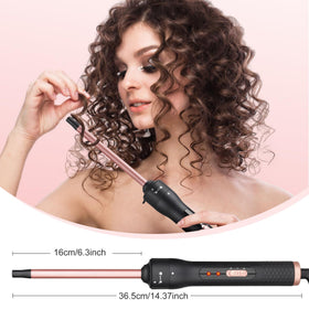 Tourmaline ceramic coating on UNOBEY wand reduces frizz and boosts shine