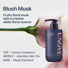 UNOVE Frizz-Calming Sleek Shampoo packaging box on display