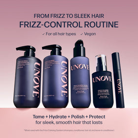 UNOVE Frizz-Calming Sleek Shampoo blush musk scent mood evokes freshness