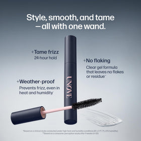 UNOVE Frizz-Calming Stick precision brush detail for precise flyaway control.