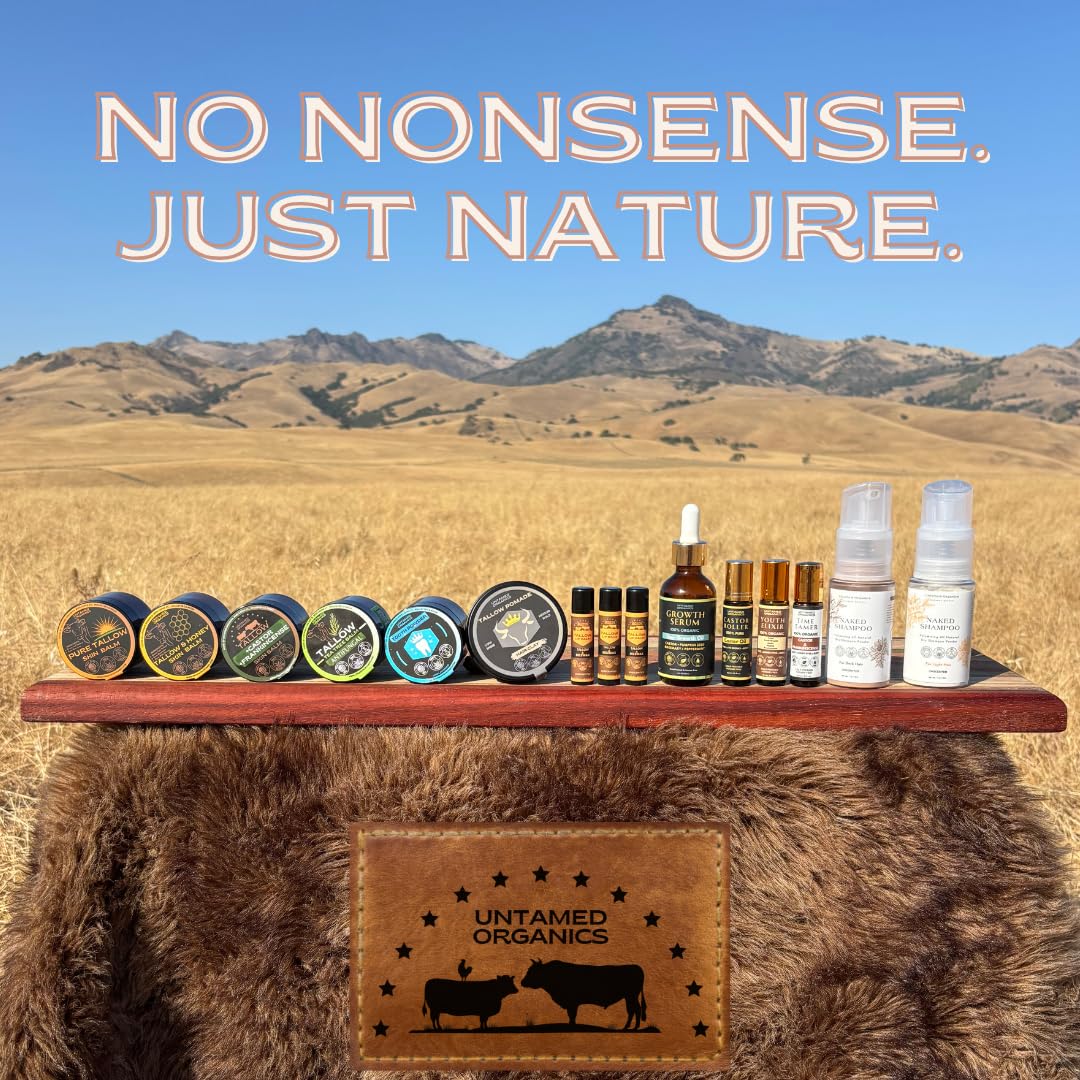 Untamed Organics Tallow Hair Clay eco-packaging supports sustainable routines.