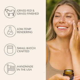 Untamed Organics packaging and unscented label in clean California-made design