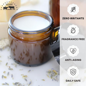 Untamed Organics balm on lips for soft, comforting moisture