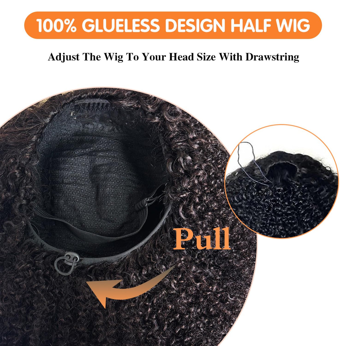 Unvizossa Half Wig 200 density curls deliver fullness and bounce