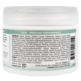 Unwash Charcoal Detox Scrub rinse cycle leaves hair feeling renewed.