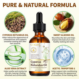 Ingredient focus on Cyperus Rotundus Oil and botanicals for nourished skin.