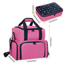 UOZL nail-art lamp compartment keeps drying tools organized during setup.