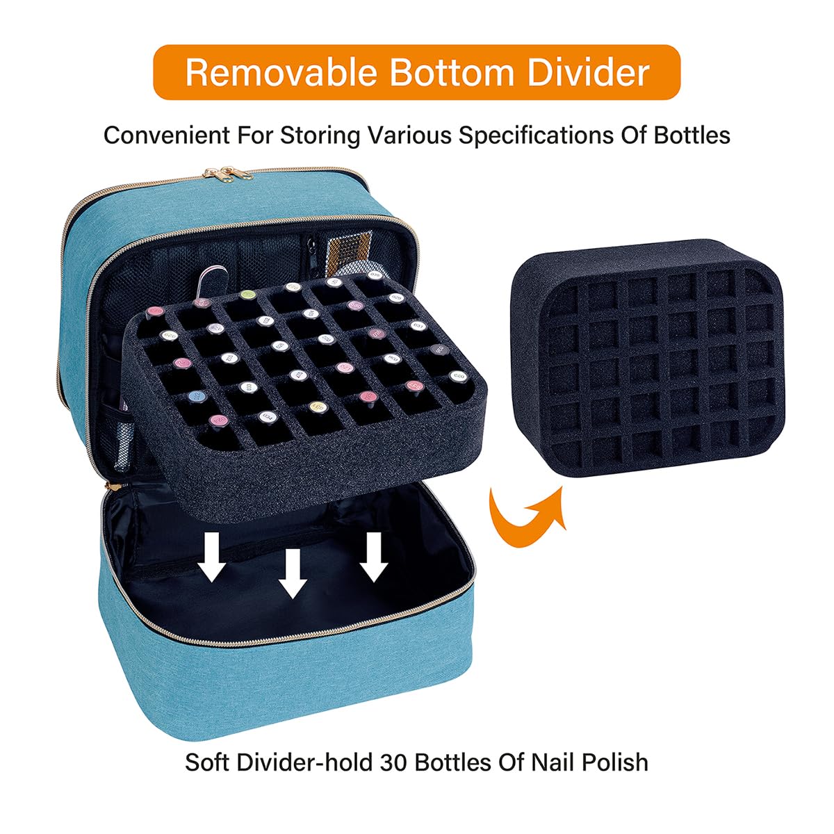 Portable handle enables easy carrying for home or trips.