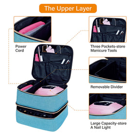 Interior soft padding protects bottles during travel and daily use.