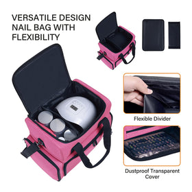 UOZL upper compartment partitions arrange polishes and tools neatly.