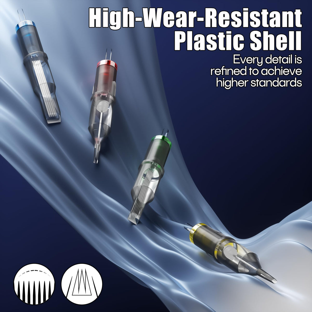 Poseidon curved-tip cartridge ideal for precise outlining and smooth ink flow