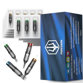 UPTATSUPPLY Poseidon cartridge needles assorted sizes for versatile shading and lining.