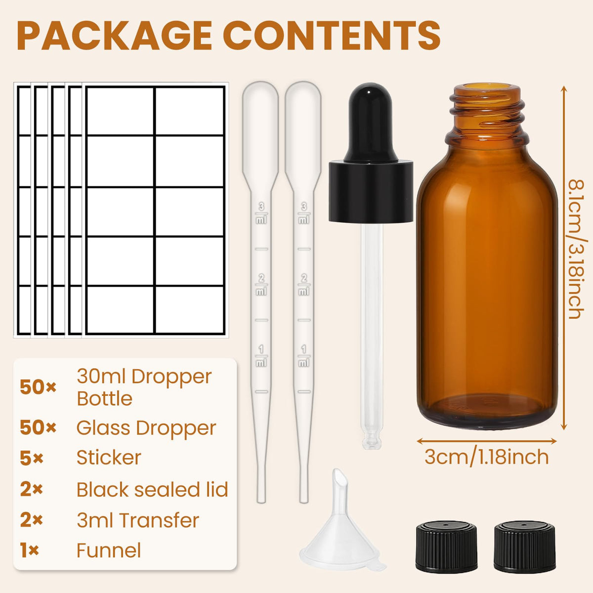 UPBUD label stickers for easy organization and quick product identification.