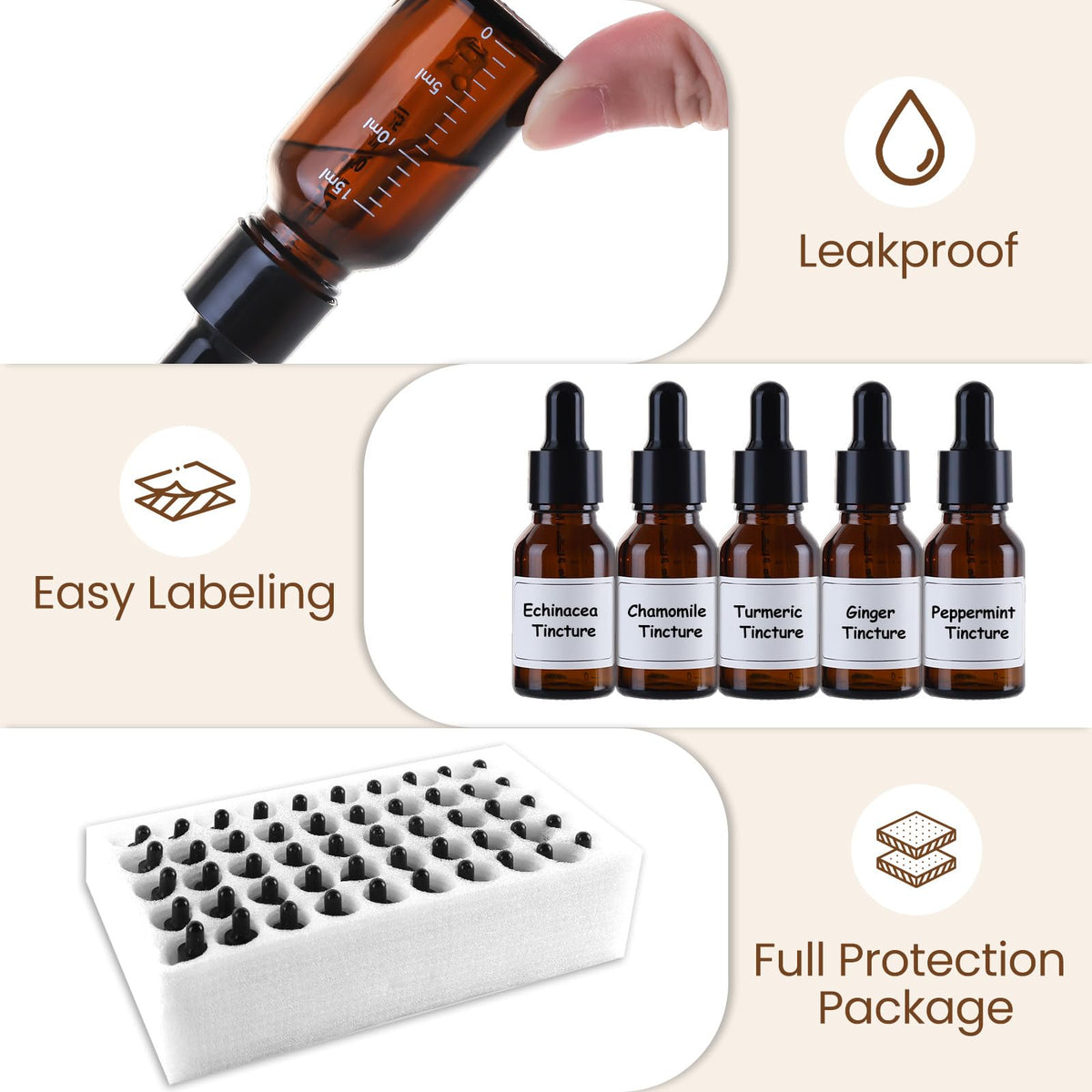 UPBUD travel-friendly 15ml bottles ideal for on-the-go use