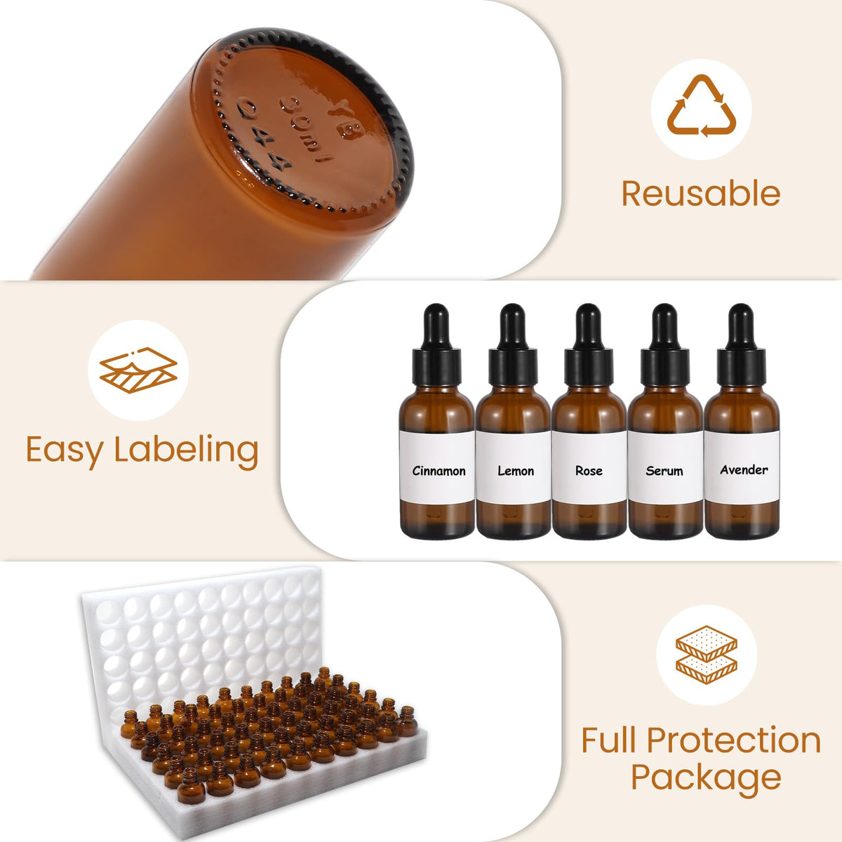 UPBUD travel-friendly 1oz bottle set for on-the-go.