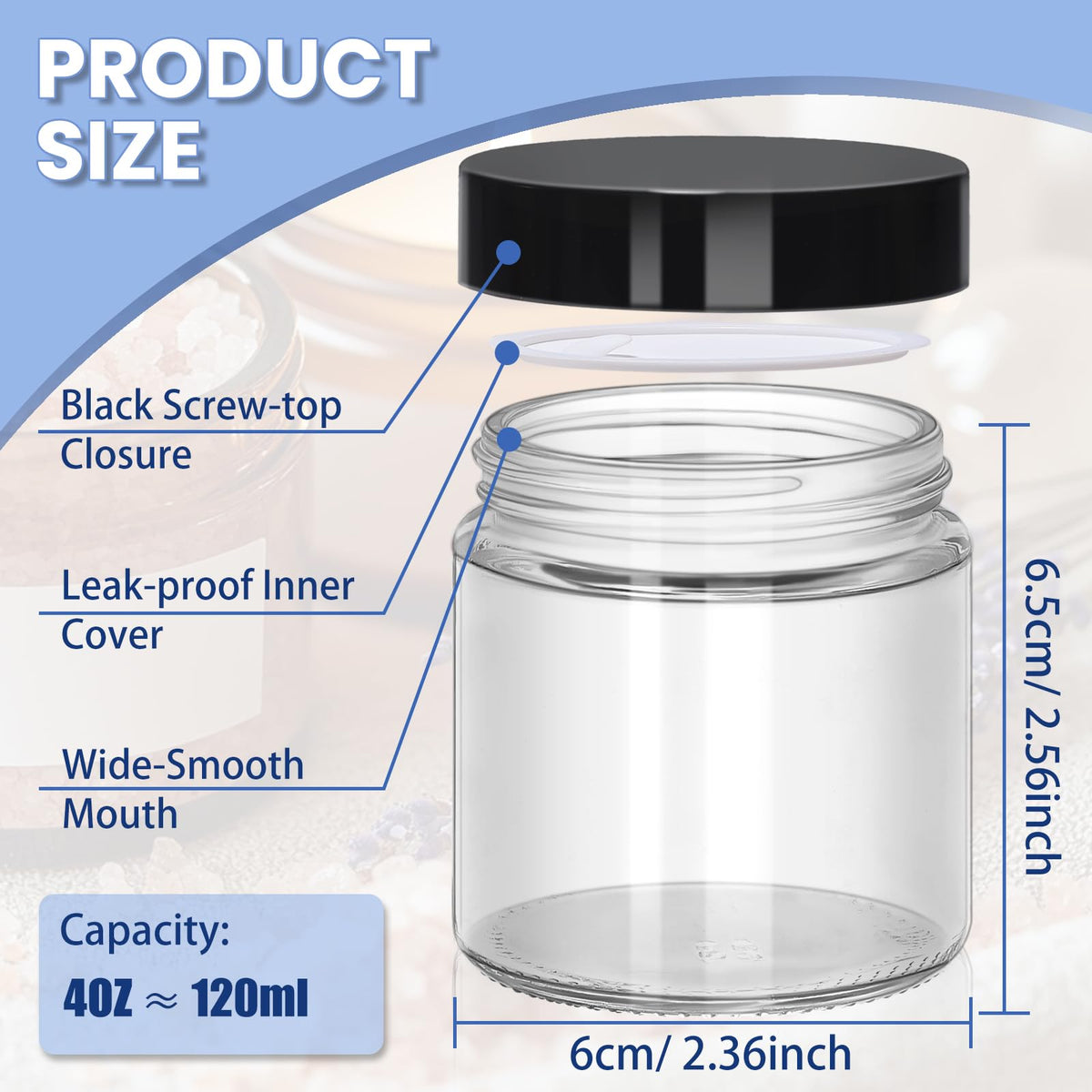 UPBUD travel-friendly jars fit bags and kits