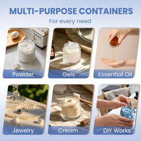 UPBUD wide-mouth glass jar ideal for easy filling and cleaning
