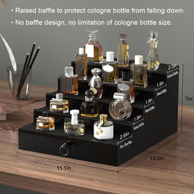 upcessory Cologne Organizer handmade pine wood emphasizes durability and timeless style.