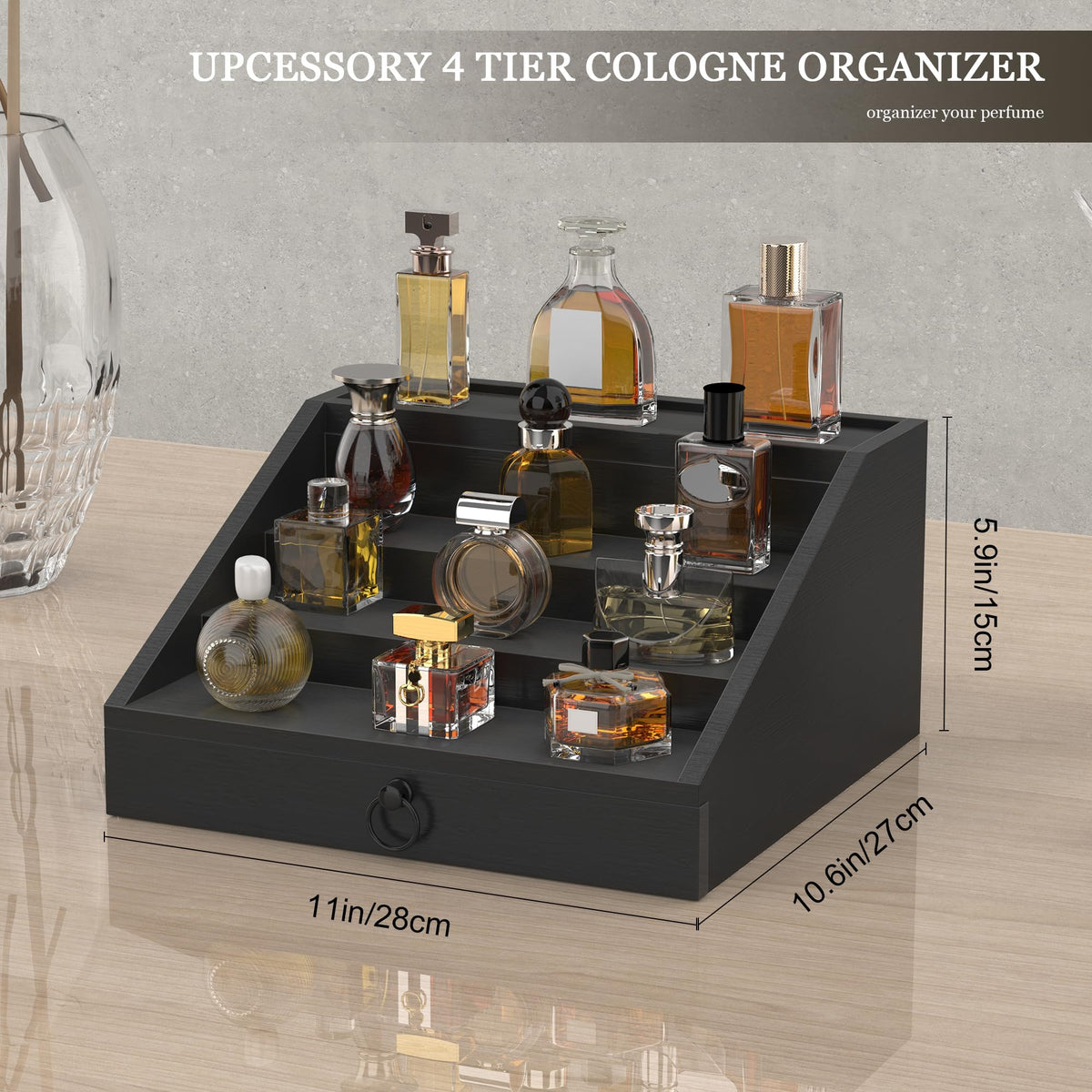 upcessory side-panel anti-fall design, sturdy construction for everyday use.