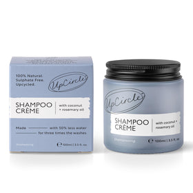 UPCIRCLE Shampoo Crème upcycled pink berry supports scalp comfort and shine.