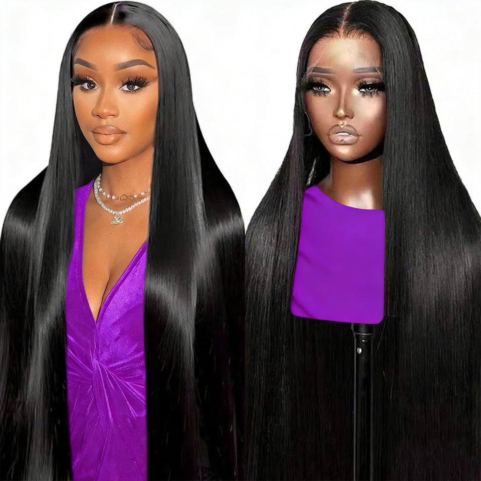 UPIGUILK 32-inch straight wig with 13x6 lace front for natural parting