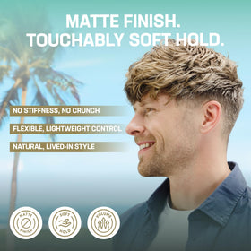 Uplift Provisions Sea Salt Spray delivers natural shine with conditioning botanicals.